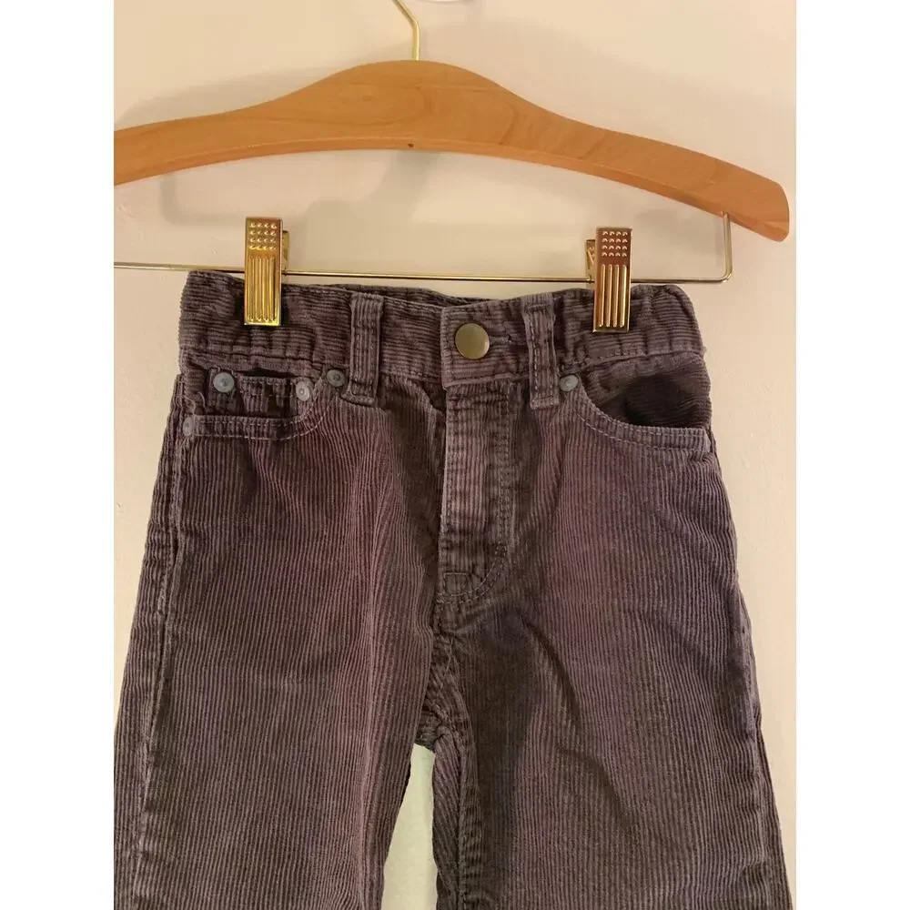 GAP Boy’s Charcoal Adjustable Waist Corduroy Pants / Size: 18-24 Months